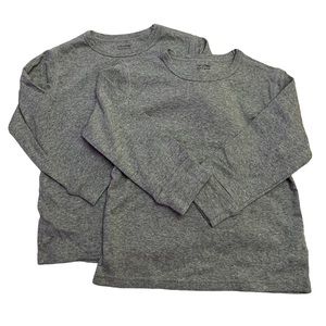 Baby Gap Playtime Favorites two size 3 years boys Heather grey long sleeve tees